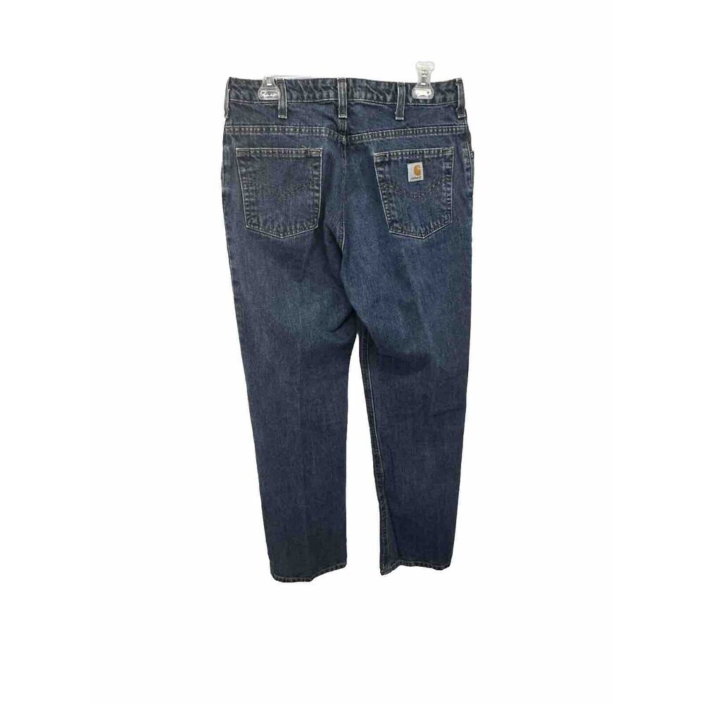 Carhartt WomensJeans Size 10 34 Workwear WB160 Denim Blue Medium Wash 10x34 - Picture 5 of 10